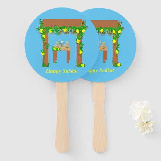 ハッピースコットパーソナライズされた、 ハンドファン (正面&裏面)