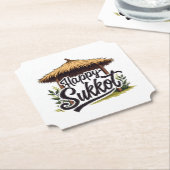 ハッピースコットユダヤのホリデーハヌカー ペーパーコースター (アングル)