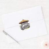 ハッピースコットユダヤのホリデーハヌカー ラウンドシール (封筒)