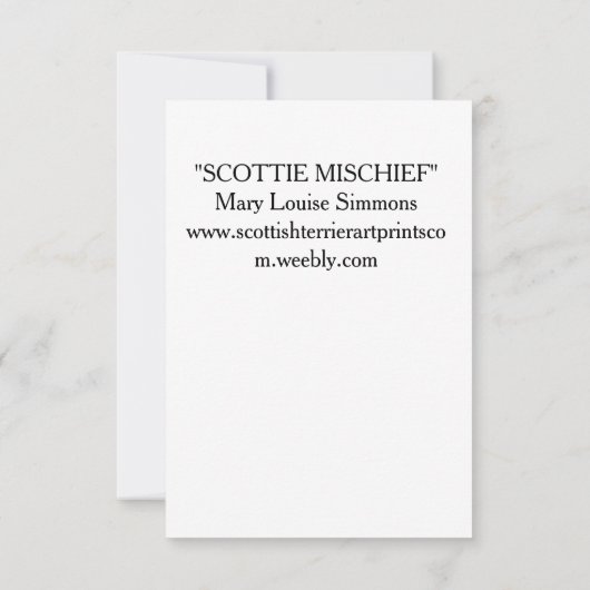 ハッピースコットランド誕生日 カード (裏面)