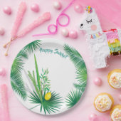 ハッピースコットルラヴ&エトログ水彩パターン ペーパープレート (パーティー)