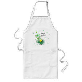 ハッピースコットルラヴ&エトログ水彩パターン ロングエプロン