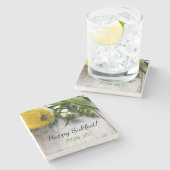 ハッピースコット英語ヘブライ語スクカデコレーション ストーンコースター (横)