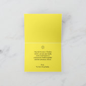 ハッピースコット英語ヘブライ語ホリディグリーティングカード サンキューカード (内部)