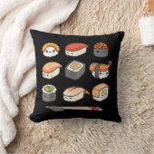 ハッピースシかわいいが食日本の好をO クッション (ブランケット)