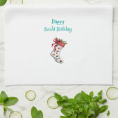 ハッピースシホリデーキッチンタオル キッチンタオル (折り畳み)