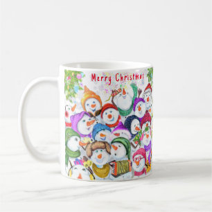 ハッピーススノーマンズクリスマスコーヒーマグ コーヒーマグカップ