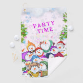 ハッピーススノーマンズクリスマスゴルフタオル ゴルフタオル (インサイチュ)