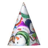 ハッピーススノーマンズクリスマスパーティーハット パーティーハット (正面)
