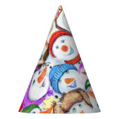 ハッピーススノーマンズクリスマスパーティーハット パーティーハット (左)