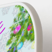 ハッピーススノーマンズクリスマスパーティーピックボールパドル ピックルボールラケット (左詳細)