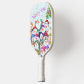 ハッピーススノーマンズクリスマスパーティーピックボールパドル ピックルボールラケット (左)