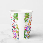 ハッピーススノーマンズクリスマス紙カップ 紙コップ (左)