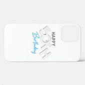 ハッピースタイリッシュ50th誕生日タイポグラフィ Case-Mate iPhoneケース (裏面 (横))