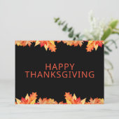 ハッピースタンクスギブング 秋の葉の挨拶 シーズンカード (スタンド正面)
