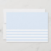 ハッピースターとキュートな黄色い恐竜ベイビーシャワー 招待状 (裏面)