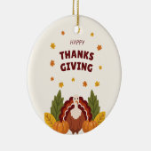 ハッピースターツリー オートム, カボチャ & 七面鳥 セラミックオーナメント (右)
