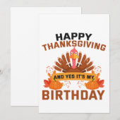 ハッピースターンスギング！そして、はい！これは私の誕生日のプレゼントです 招待状 (正面/裏面)