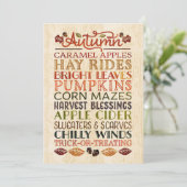 ハッピースターンズデー 秋の形容詞 招待状 (スタンド正面)