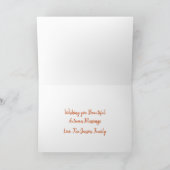 ハッピースター感謝祭のコルヌコピアディスプレイ カード (内部)