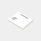 ハッピースティングレイ魚の漫画イラストレーション ポストイット (アングル)