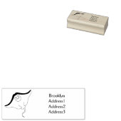 ハッピースティングレイ魚の漫画イラストレーション ラバースタンプ (押印)