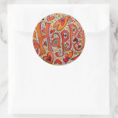 ハッピーステッカー ラウンドシール (バッグ)