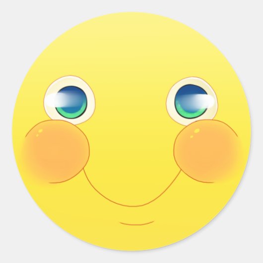 ハッピーステッカー ラウンドシール (正面)