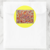 ハッピーステッカー ラウンドシール (バッグ)