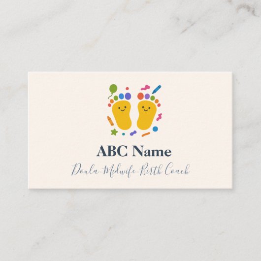 ハッピーステップズコロフルドゥラ&誕生コーチ 名刺 (正面)