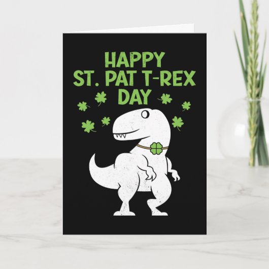 ハッピーステントパトリックのT-Rexパトリックの日おもしろ恐竜 カード (正面)