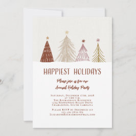 ハッピーストホリデーエレガントパーティーフェスティバル 招待状