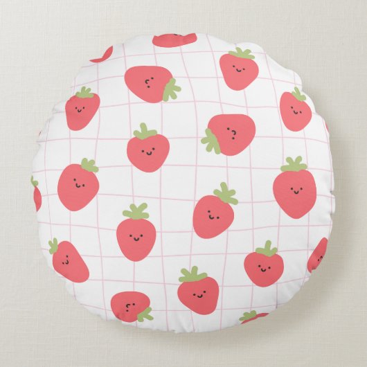 ハッピーストロー ラウンドクッション (正面)