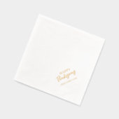 ハッピースナッシンジディナーファミリー名 箔ナプキン (左)