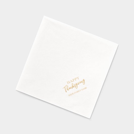 ハッピースナッシンジディナーファミリー名 箔ナプキン (左)