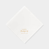 ハッピースナッシンジディナーファミリー名 箔ナプキン (右)