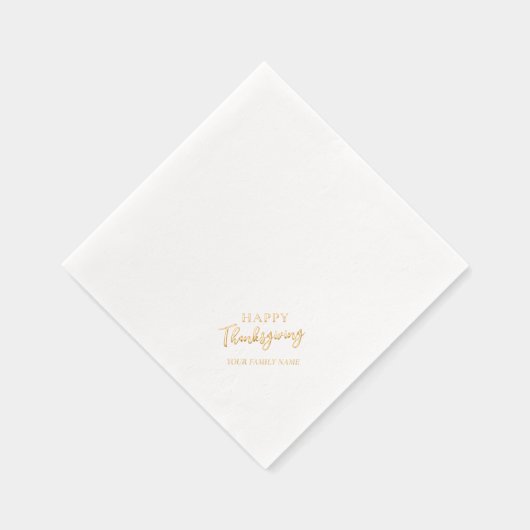 ハッピースナッシンジディナーファミリー名 箔ナプキン (右)