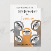 ハッピースナマズ誕生日パーティーの招待状 招待状 (正面/裏面)