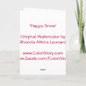 ハッピースノーグリーティングカード シーズンカード (裏面)