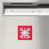 ハッピースノーフレーク絵文字サンダー_コーブ マグネット (インサイチュ (食洗機))