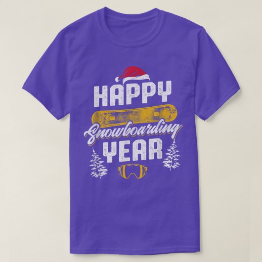 ハッピースノーボーディングイヤー Tシャツ (デザイン正面)