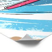 ハッピースノーボーディングキャット ポスター (角)