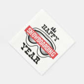 ハッピースノーボード年 スタンダードランチョンナプキン (角)