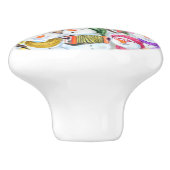 ハッピースノーマンクリスマスセラミックノブギフト セラミックノブ (側面)