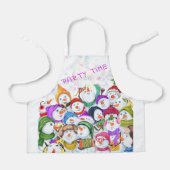 ハッピースノーマンズメリークリスマスエプロン エプロン (正面)