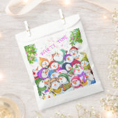 ハッピースノーマンズメリークリスマスフェイスパート フェイバーバッグ (クリップ留めされた状態)