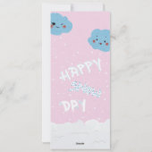 ハッピースノー日イラストレーション名ブックマーク シーズンカード (裏面)