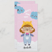 ハッピースノー日イラストレーション名ブックマーク シーズンカード (正面/裏面)