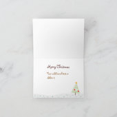 ハッピースノー・フクロウとクリスマスツリーのグリーティングカード シーズンカード (内部)