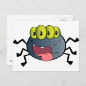 ハッピースパイダー漫画のキャラクター ポストカード (正面/裏面)